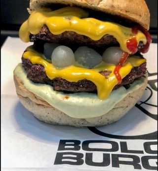 Smash BigAndre cheeseburger