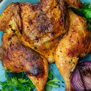 1poulet  avec les sauce