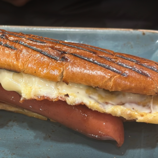 Frankfurt bacon cheese