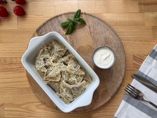 Равіолі печінка з картоплею