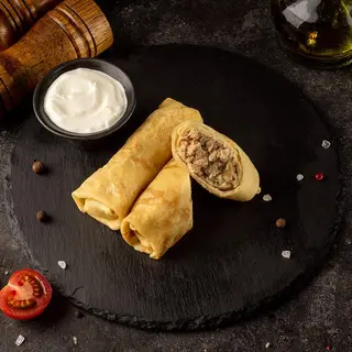 Млинці з м`ясом смажені, 100 г