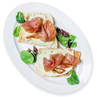 Брускети з тунцем, авокадо та прошутто  (180г)