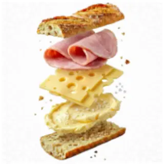  Sandwich Jambon Beurre Emmental   