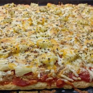 Pizza Huevos Nuevo (Grande) con bebida lata gratis