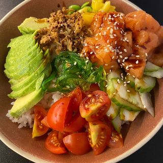 Poke Salmón a la plancha