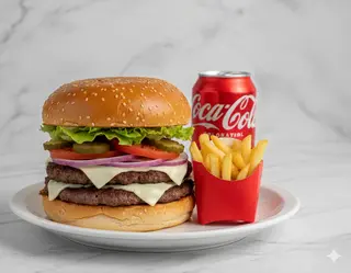 Menú Hamburguesa Black
