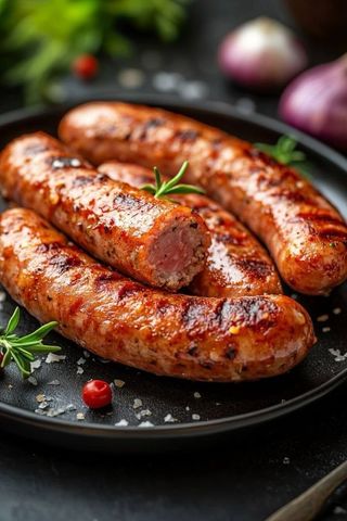 Grand Plat De Saucisse De poulet + Accompagnements aux choix