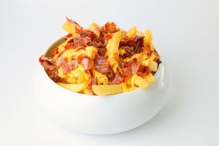 Patatine, bacon e cheddar - grande