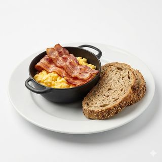 Huevos Revueltos Con Bacon