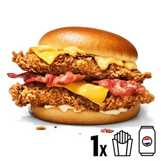 Menu Double Kentucky Cheese&Bacon