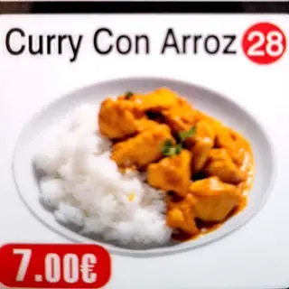 28 Curry Con Arroz