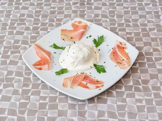 Flan di spinaci con speck su vellutata di fonduta