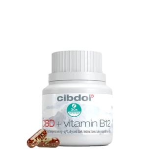 Capsule CBD cu vitamina B12, 600mg CBD, Cibdol, 30buc