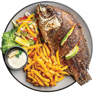 Whole Fish & Chips With 500Ml Soda
