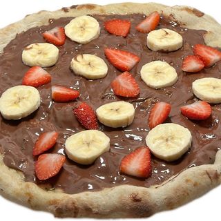 Focaccia Con Nutella y fruta