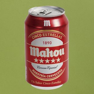 Cerveza Mahou 5 Estrellas Lata 33cl.