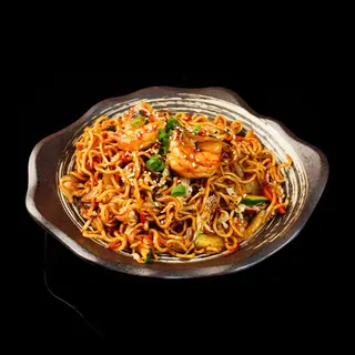 Yakisoba con gamba