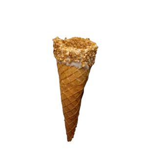 Cucurucho Casero Con Chocolate Blanco Y Almendras