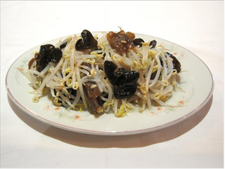 87. Салата соеви кълнове и китайски гъби