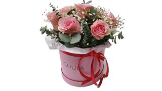 Pastel pink rose box