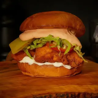Doble Burger de pollo