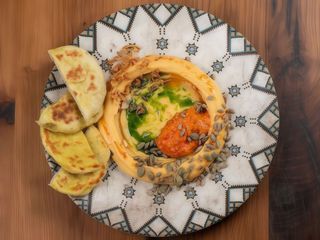 Фасоліца з рубаним печеним перцем та турте (230г)