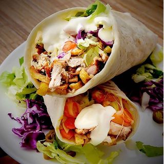 Shaorma cu carne de kebab