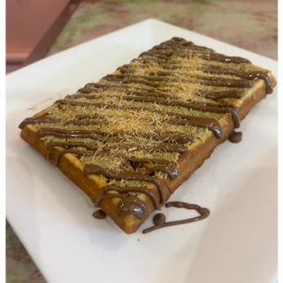  Gauffre pistache kunafa    