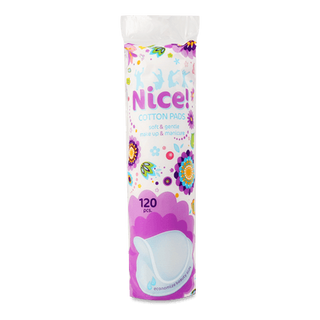 Диски ватні Nice! косметичні круглі (120шт/уп)