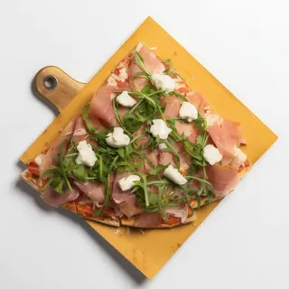 Stracchino, crudo di Oliena e rucola - 1/4 teglia