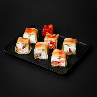 Քաղցր ռոլլ ելակով և բանանով