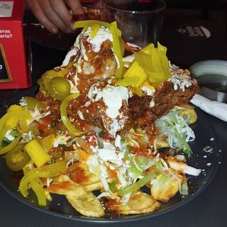 Pechuga de pollo con tajadas