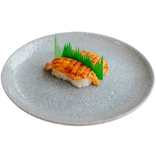 Nigiri z łososiem teriyaki