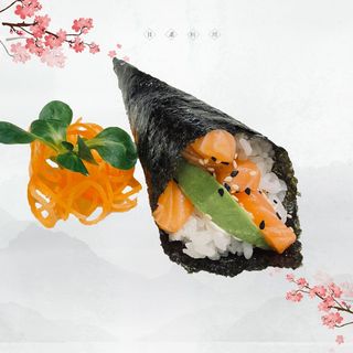 77. Temaki sake avocado - 1 pezzo 
