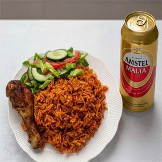 Smokey Jollof Rice + 1 Free Drink