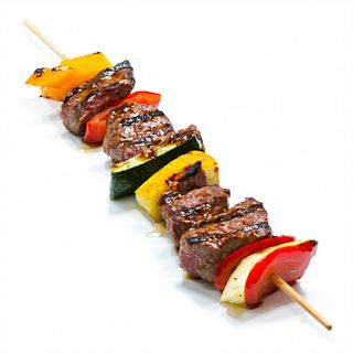 Brocheta de Carne con verduras a la brasa (Para 2 personas)