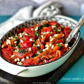 Peperoni Arrostiti (Pieczona Papryka + Kozi Ser)