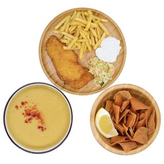 Meniul Zilei - Supă de linte + panko snite