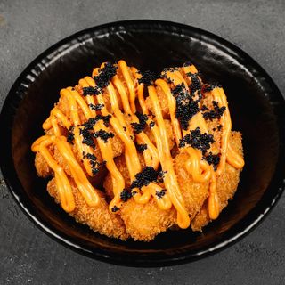 Պոպկորն մանրածովախեցգետնով սև տոբիկոյով