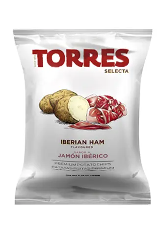 Patatas Fritas Artesanas Torres Sabor Jamaón Ibérico 150 Gr .