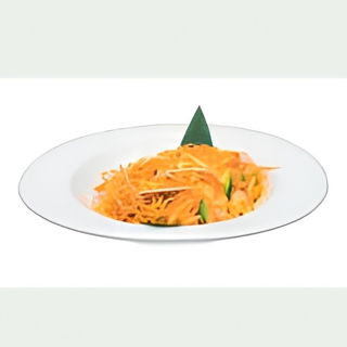 44. Spaghetti di riso con gamberi