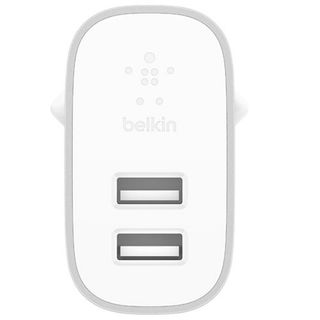 Cargador De Dos Puertos Belkin Boostcharge Plata  - 0745883793655