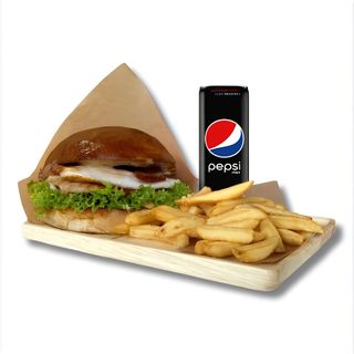 Burger Spicy Chick w zestawie