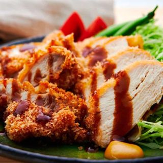 18. Dim Sum Pollo Katsu Y lechuga