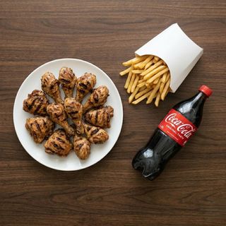 9 Piece Grilled Chicken, Large Fries & 1.25L Soda