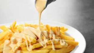 Patatas Fritas Con Queso