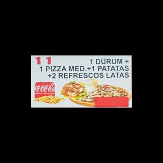 Menú 1 durum y 1 pizza mediana