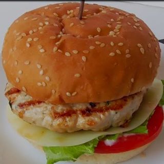 hamburguesa completa de pollo