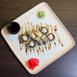 Теплий рол з чорним рисом (200/30/10/15г)