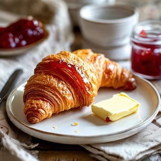 Croissant C/Mantequilla Y Mermelada